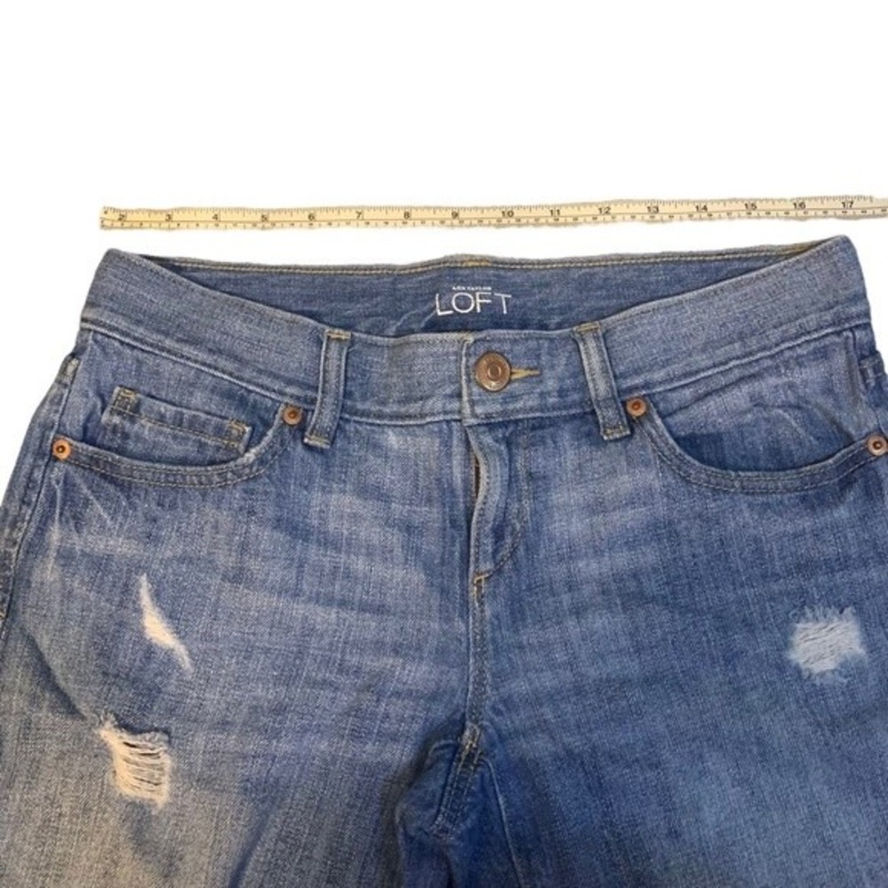 Loft Bermuda Jean Shorts Size 0 or UK 25 - Picture 7 of 7